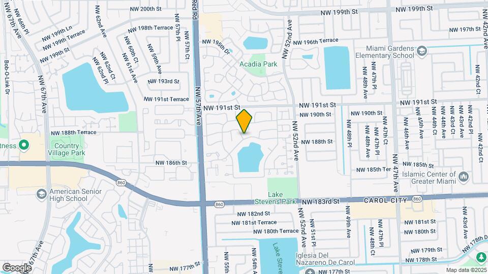 18645 NW 54th Ct Map and Location Details