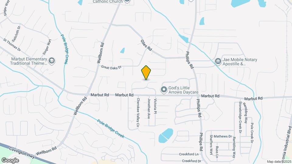 6134 Raintree Bend Map and Location Details