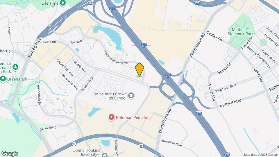 9710 Washingtonian Blvd Map and Location Details