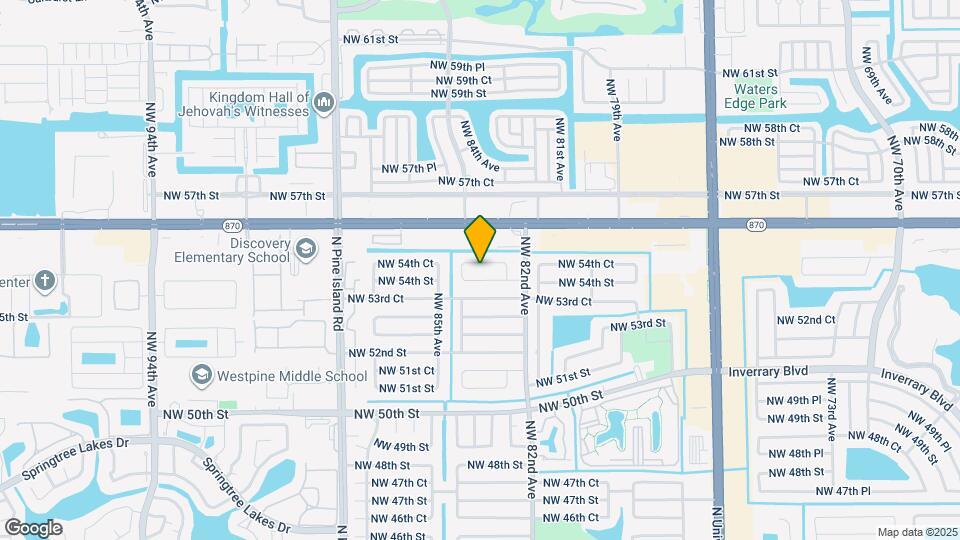 8310 NW 54th Ct Map and Location Details