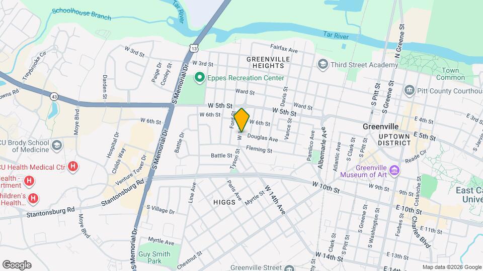 1117 Douglas Ave Map and Location Details