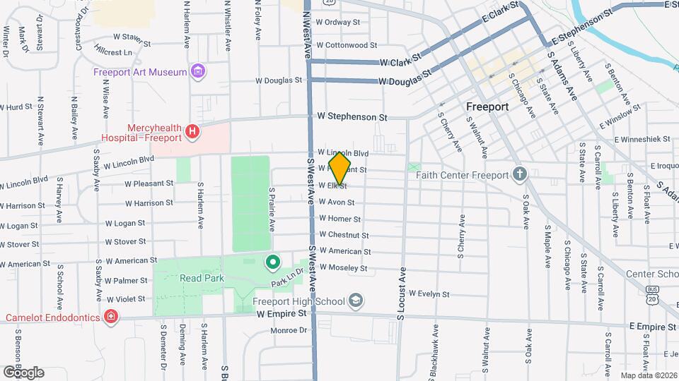 737 W Elk St Map and Location Details