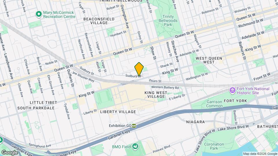 1 Sudbury St Map and Location Details