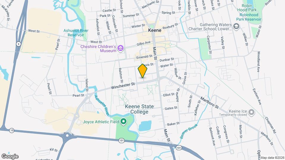 57 Winchester St - Rooms for Rent Mapa y Detalles de la Ubicación