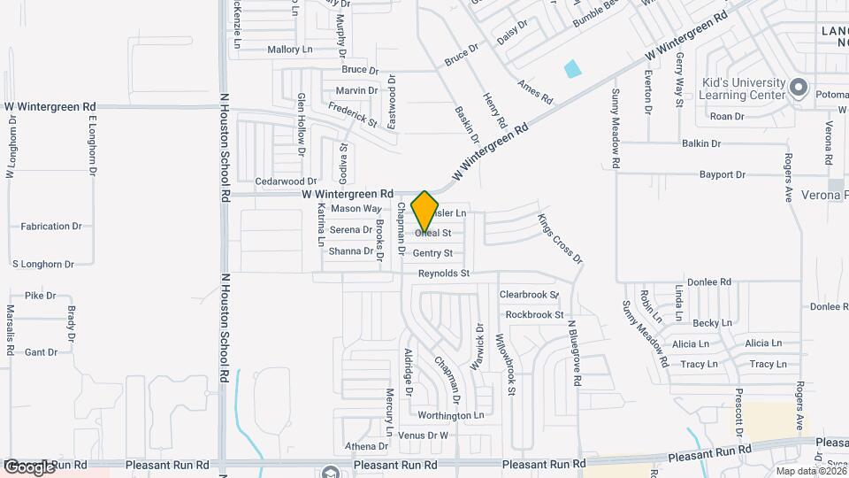 1750 Oneal St Map and Location Details