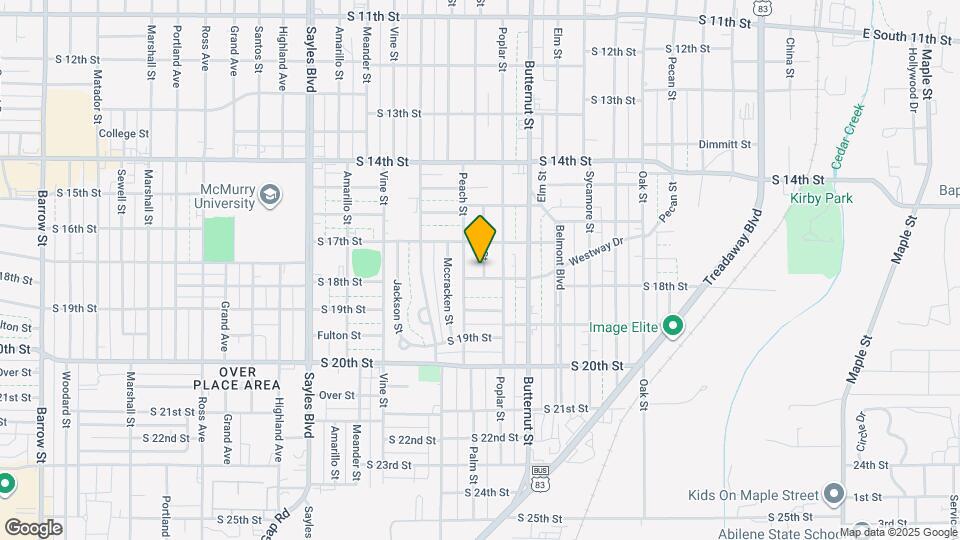 1742 Palm St Map and Location Details