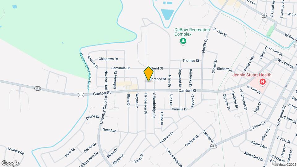 202 N Henderson Dr Map and Location Details