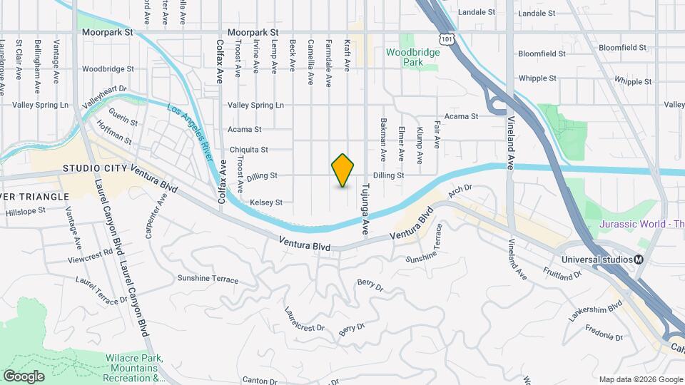 4087 Kraft Ave Map and Location Details