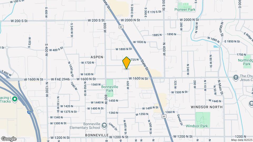 1657 N 645 W St Map and Location Details