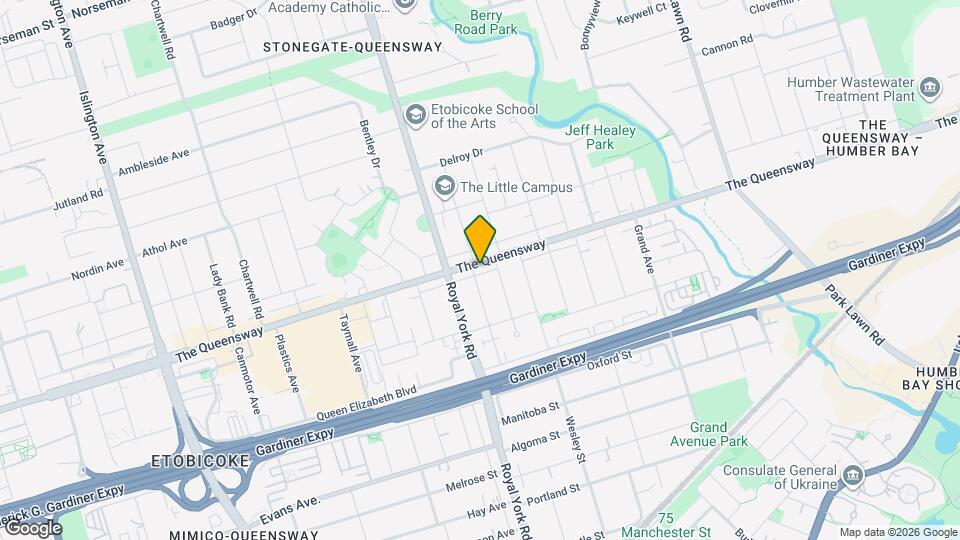 713 The Queensway Map and Location Details