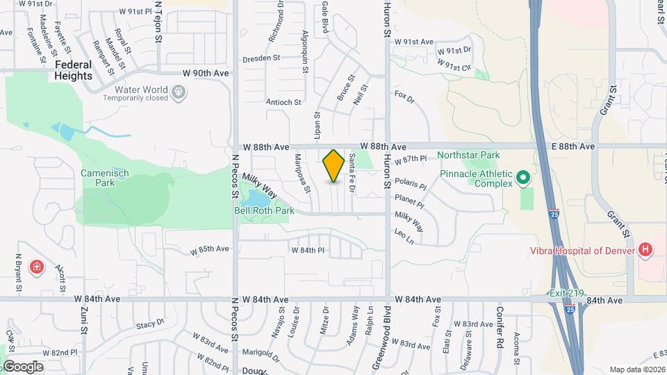 1055 Milky Way Map and Location Details