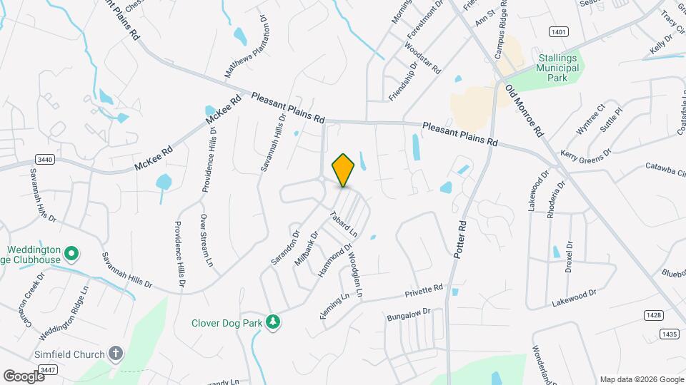 1456 Stonedown Ln Map and Location Details