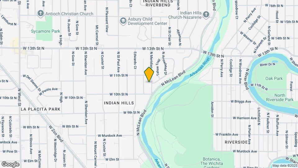 1135 N Meridian Ave Map and Location Details