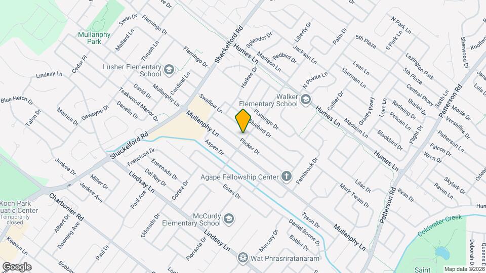 1405 Flicker Dr Map and Location Details