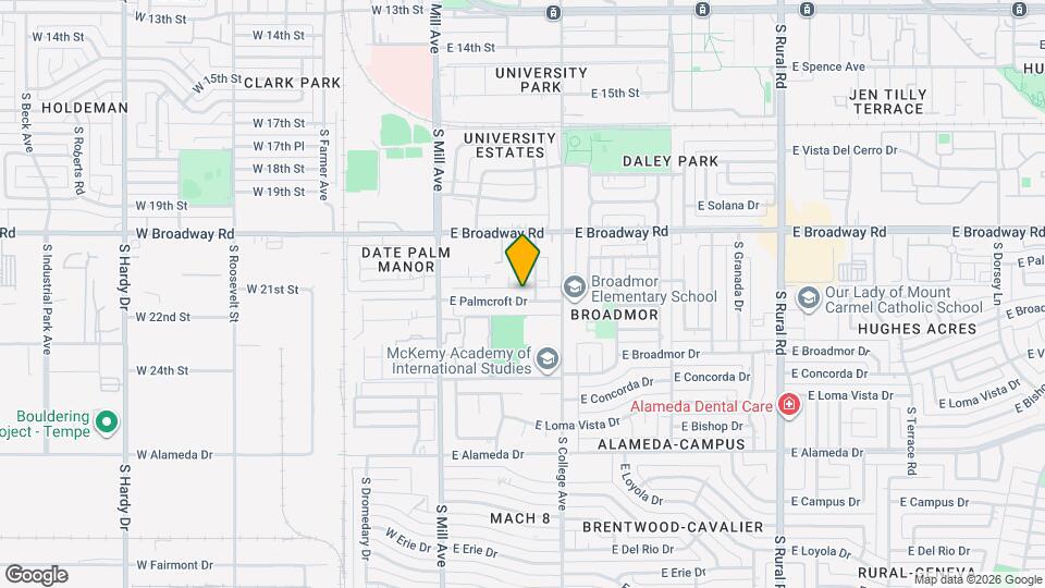 126 E Palmcroft Dr Mapa y Detalles de la Ubicación