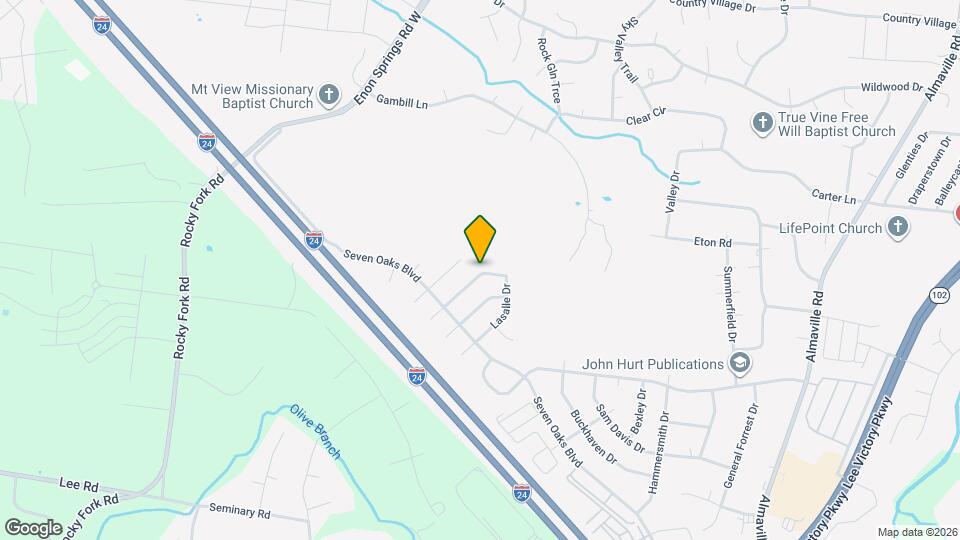 1254 Lasalle Dr Map and Location Details