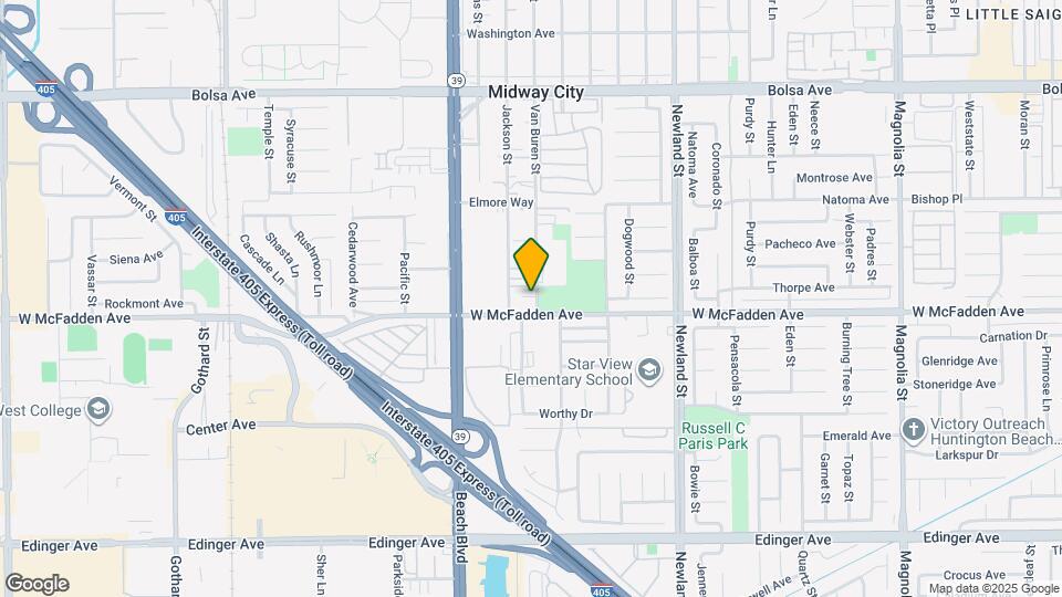 15443 Van Buren St Map and Location Details