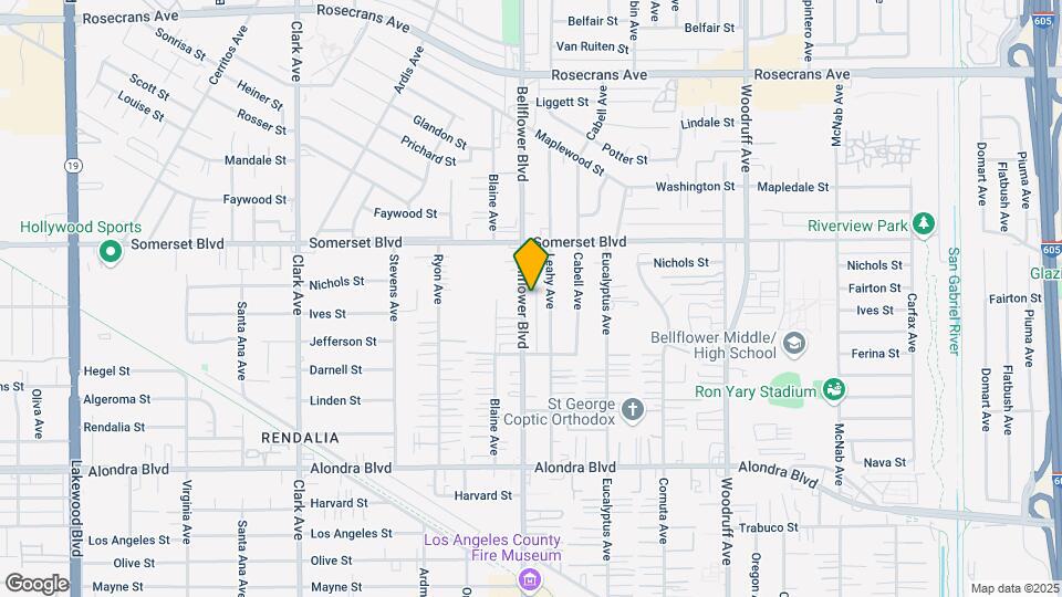 15302 Bellflower Blvd Mapa y Detalles de la Ubicación