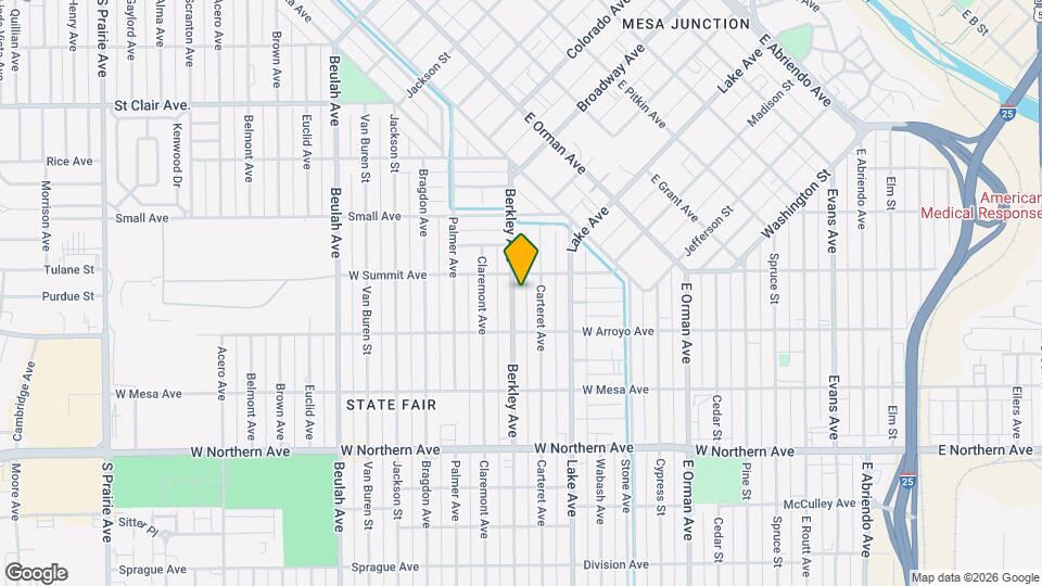 1014 Berkley Ave Map and Location Details