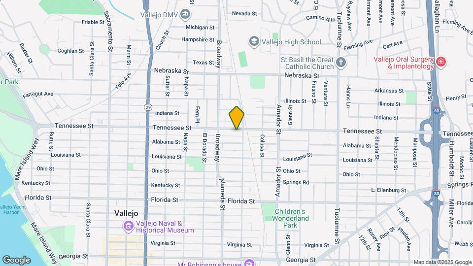 931 Tennessee St Map and Location Details