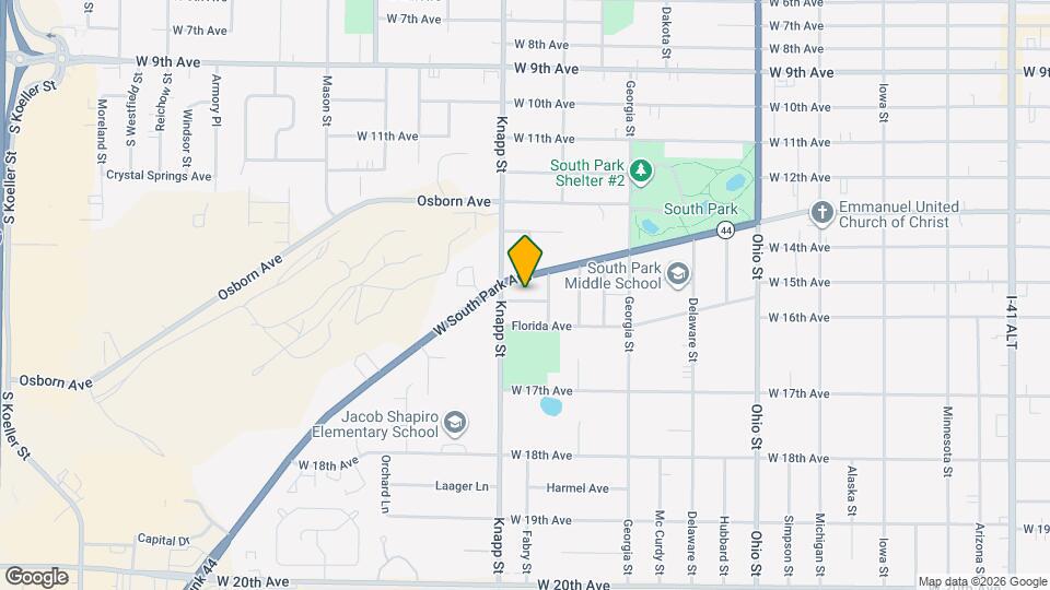 920 Erie Ave Mapa y Detalles de la Ubicación