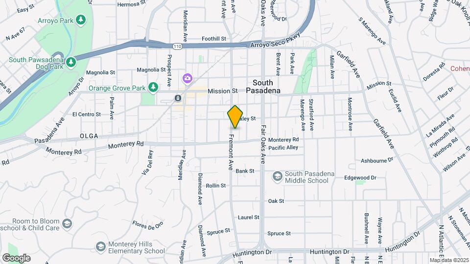1124-24 1/2 Fremont Ave. Map and Location Details