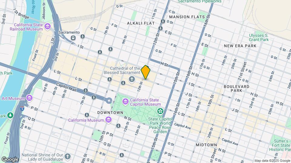 1208 J St Mapa y Detalles de la Ubicación