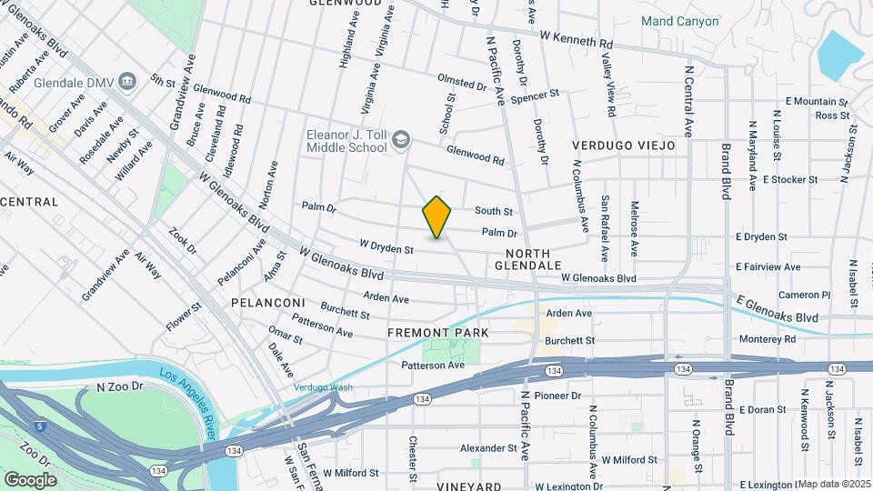617 W Dryden St Map and Location Details
