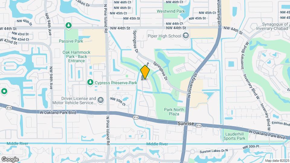 8356 NW 37th Pl Map and Location Details