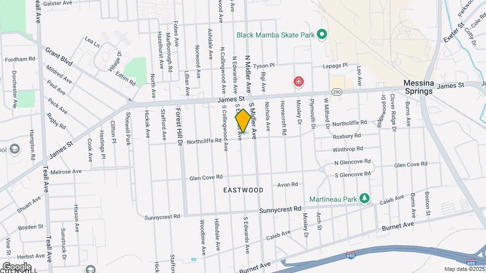 701 Northcliffe Rd Mapa y Detalles de la Ubicación
