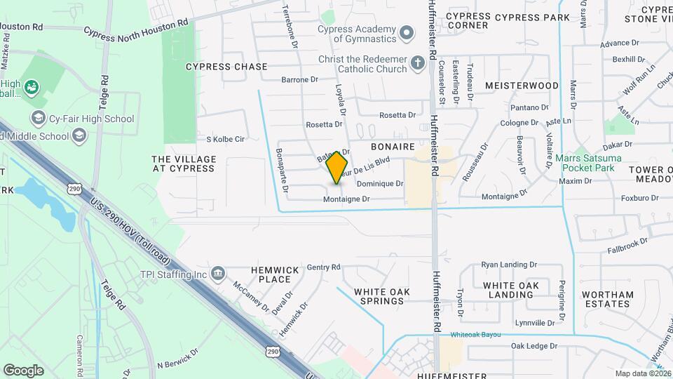 11119 Daybreak Ln Map and Location Details