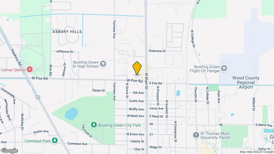 134 W Poe Rd Map and Location Details