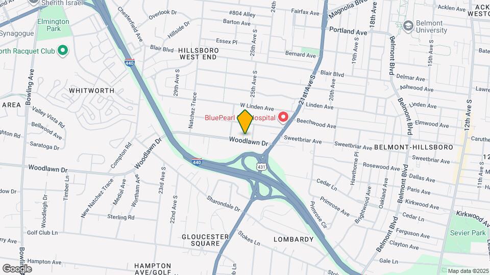 2502 Woodlawn Dr Map and Location Details