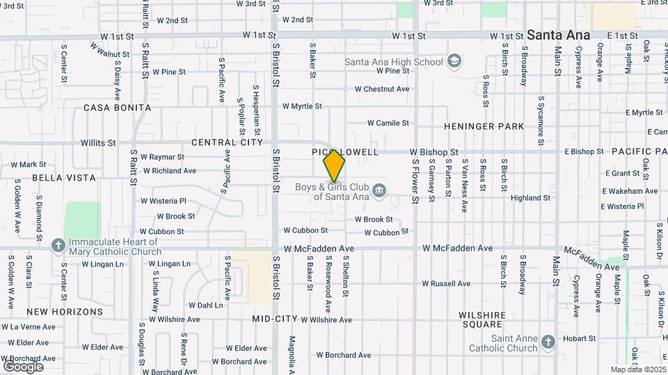 1115 Highland St Map and Location Details