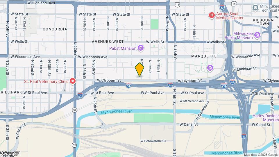 501 N 20th St Map and Location Details