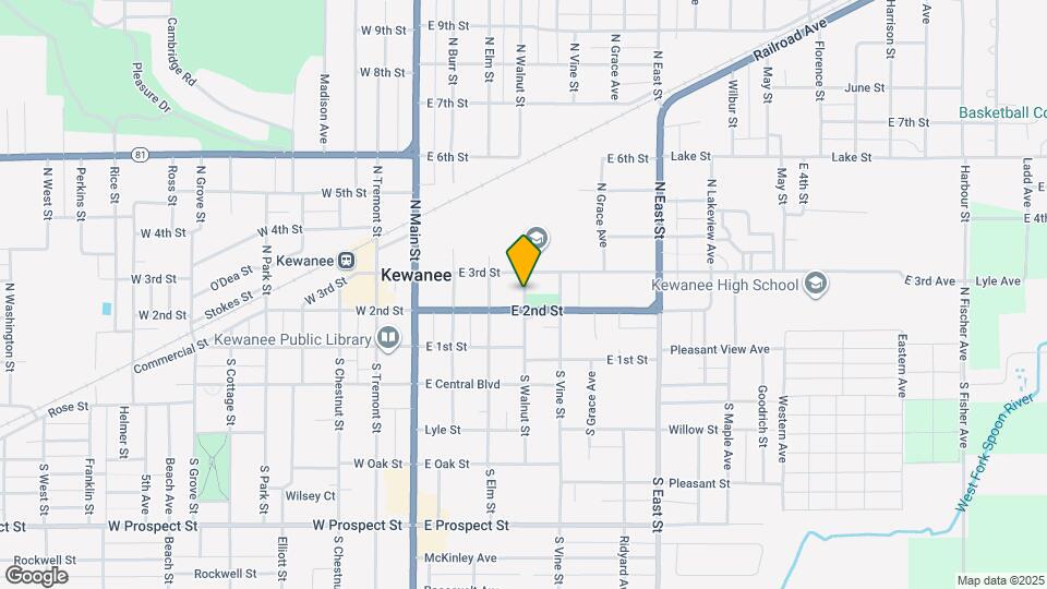 211 S Walnut St Map and Location Details