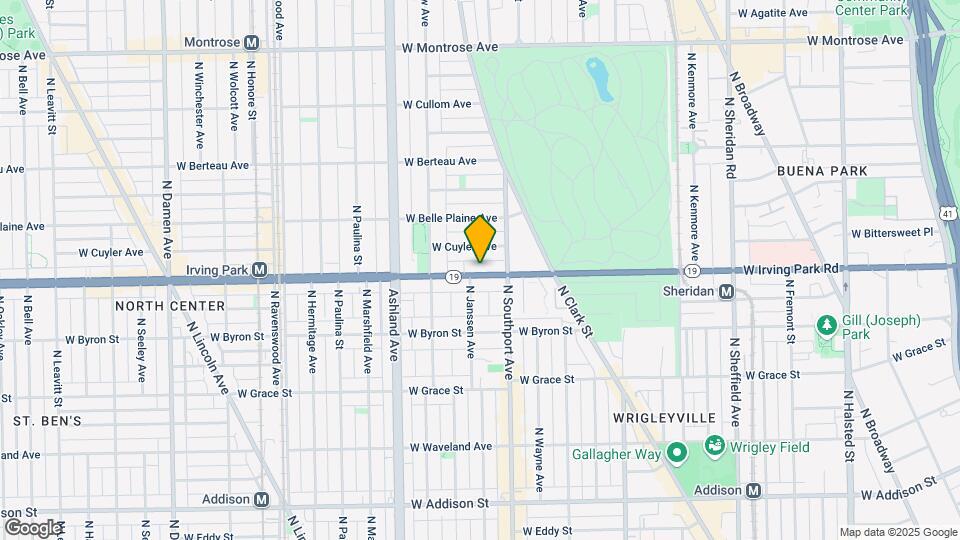1428 W Irving Park Rd Map and Location Details