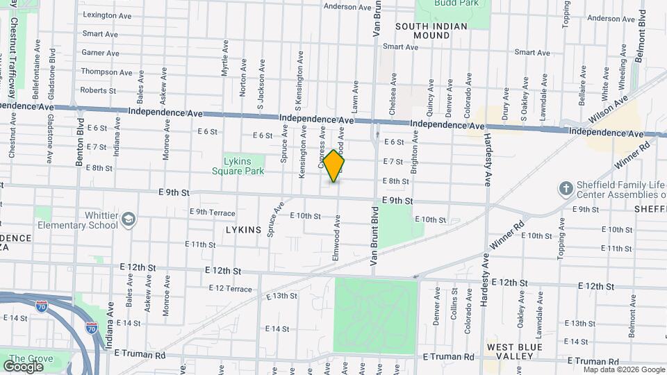 814 Elmwood Ave Mapa y Detalles de la Ubicación