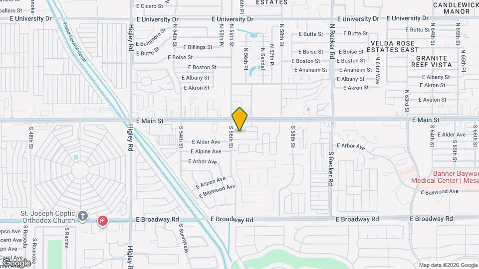 5627 E Adrian Ave Map and Location Details