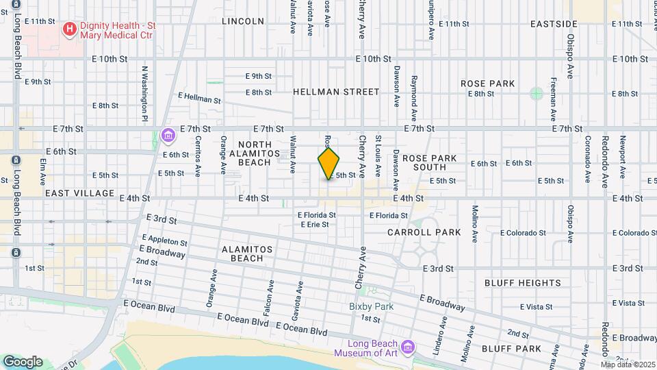 458 Rose Ave Map and Location Details