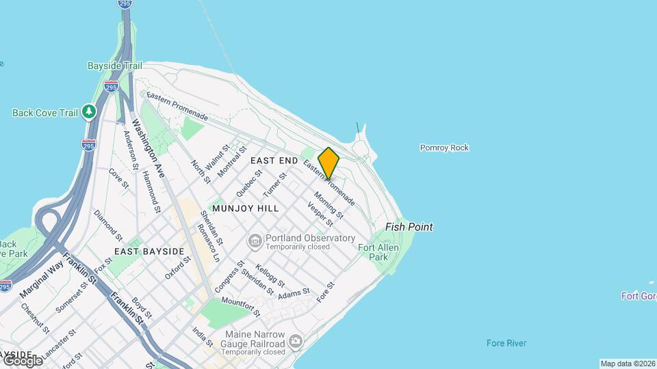 172 Eastern Promenade Map and Location Details