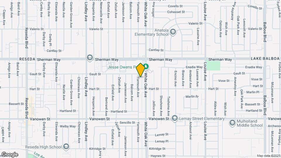 7038 Yarmouth Ave Map and Location Details