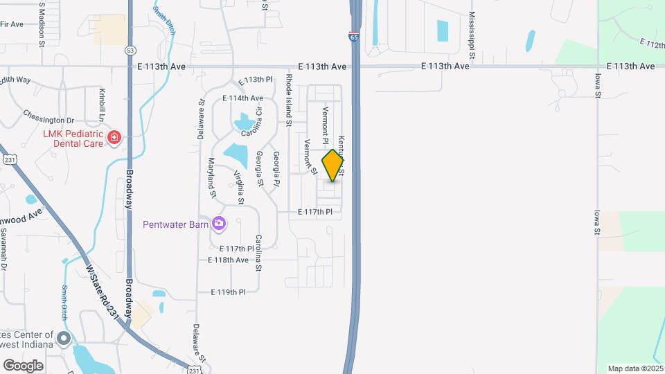 1068 E 115th Ct Map and Location Details