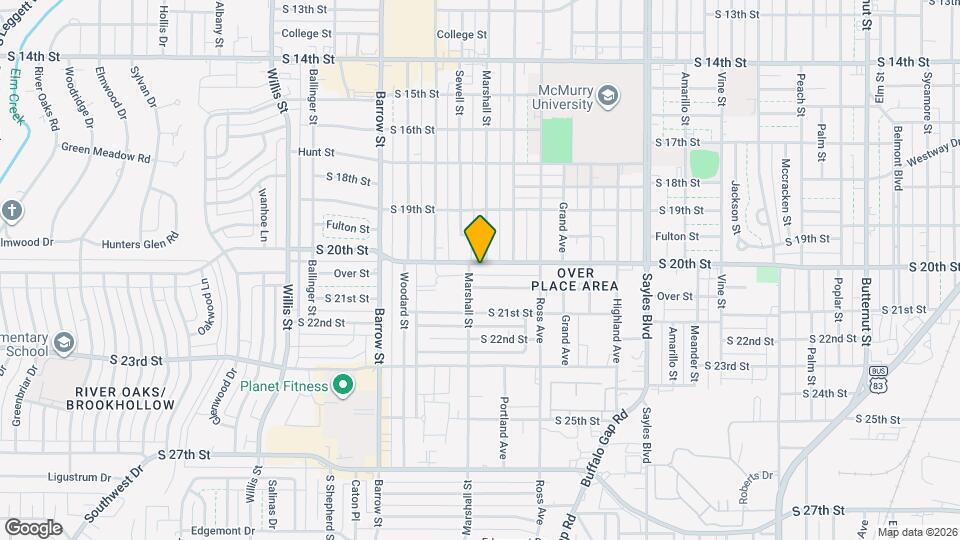 2717 S 20th St Map and Location Details