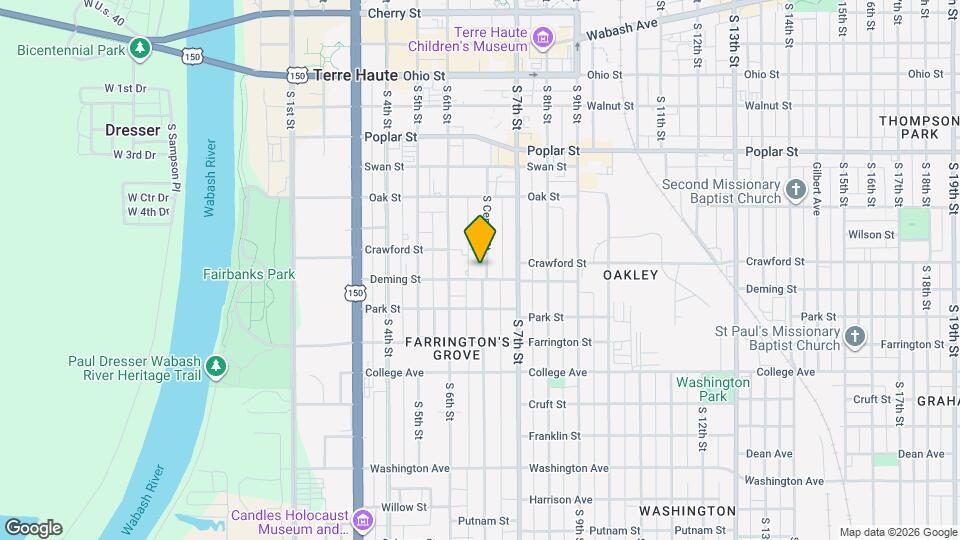 723 S Center St Map and Location Details