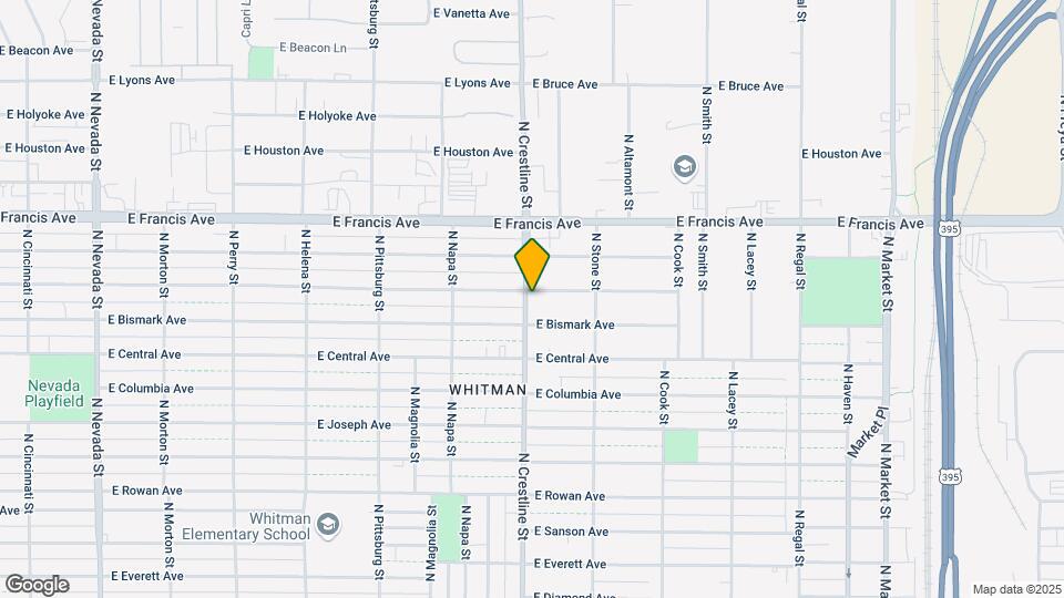 2102 E Dalke Ave Map and Location Details