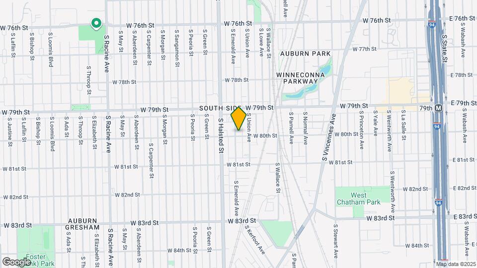 7955 S Emerald Ave Map and Location Details