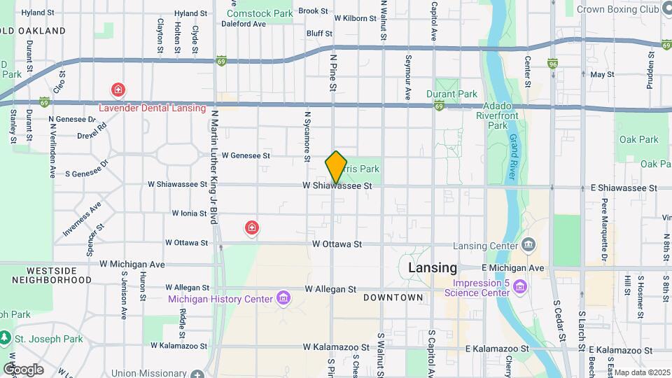 330 N Pine St Map and Location Details