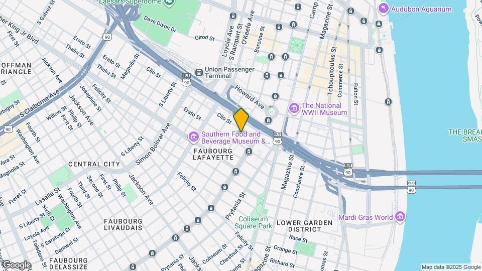 1212 Carondelet St Map and Location Details