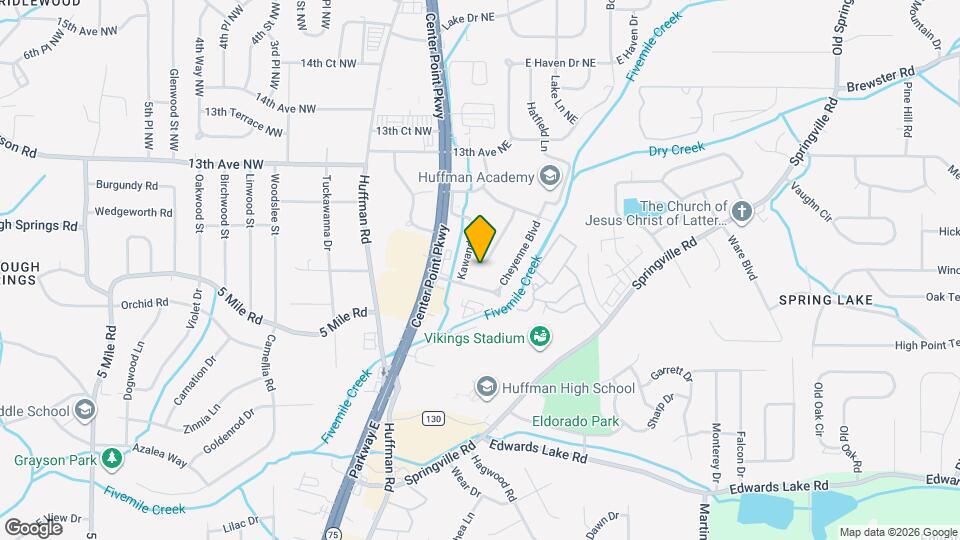 1105 Rainbow Dr NE Map and Location Details